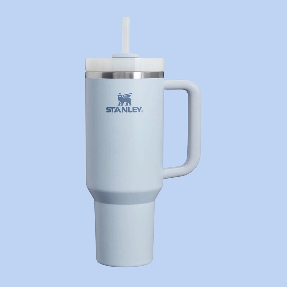 Stanley Quencher H2.0 FlowState Tumbler 40oz Blue Fog Light Blue Insulated Cup